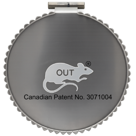 Rat-Proof Protection Rat-Proof-Flap OUT non-vented stainless-steel drain protector